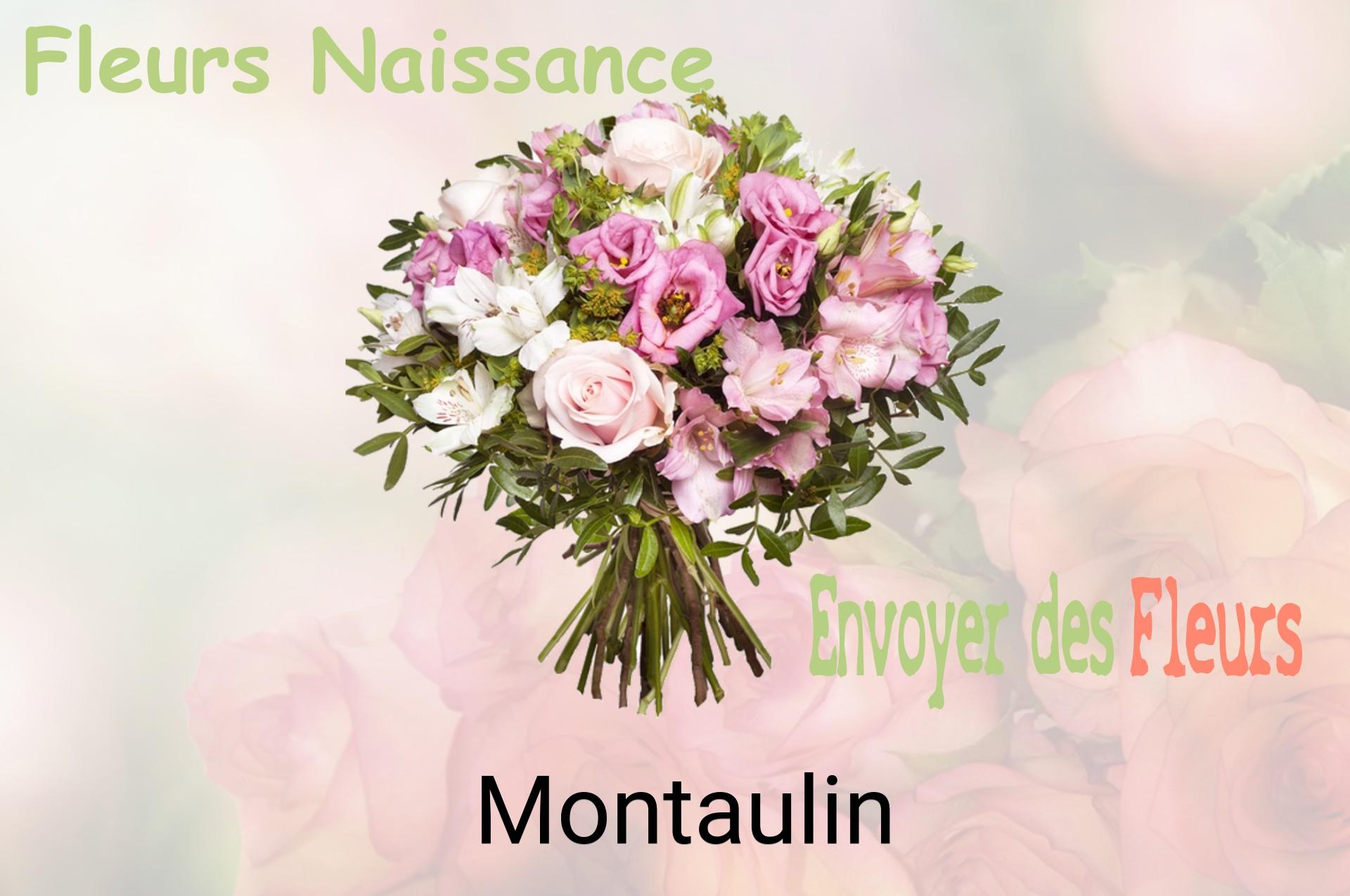 Bouquet de fleurs de naissance livré à Montaulin